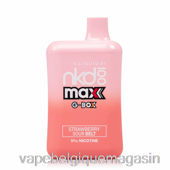 Vape Shop Bruxelles Gbox X Nude 100 5500 Ceintures Jetables Fraise Acidulée